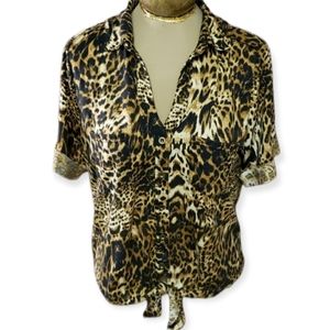 Roommates Cheetah Print Blouse